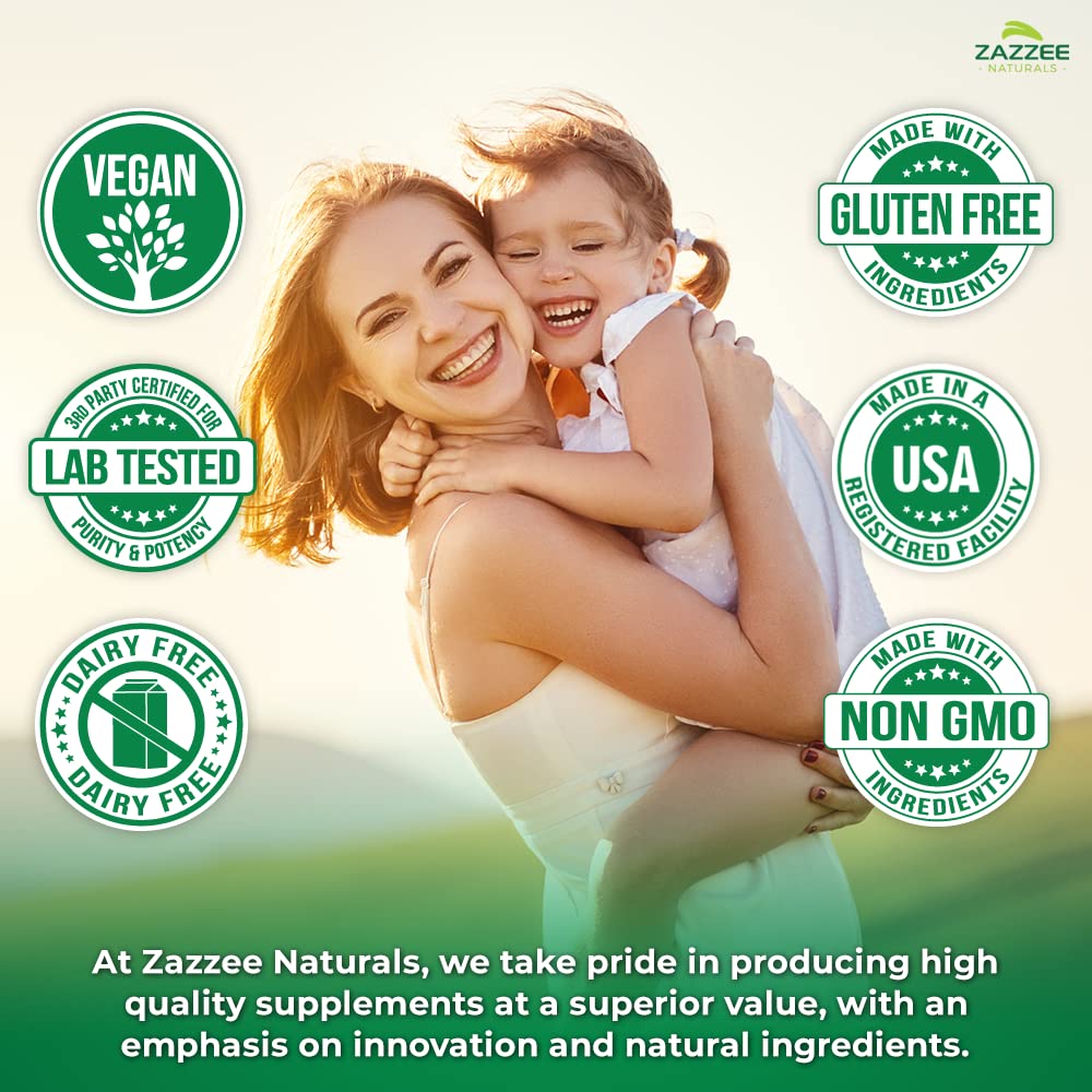 Zazzee Extra Strength Complete Prenatal Multi Complex, 120 Vegan Capsules, 2 Month Supply